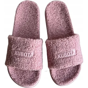 Dámská obuv Nazouváky teplé papuče KUBOTA beránek RŮŽOVÉ 38