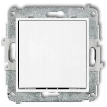 Bezpečnostní kamera Karlik mini schodišťový přepínač bez piktogramu bílý 25MWP-3.1