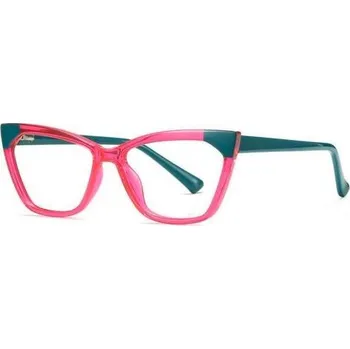 Brýlová obroučka Brýle proti modrému světlu - Růžové se zelenými prvky