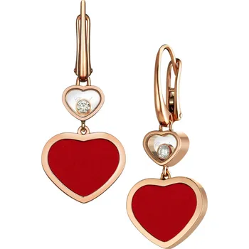 Náušnice Zlaté Náušnice Chopard Happy Hearts 837482-5810
