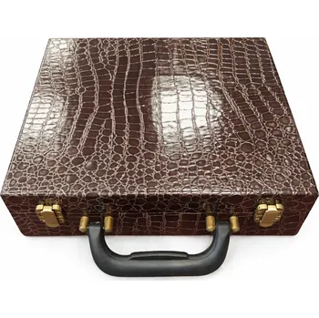 Kulečník Kufřík na 16 koulí 57,2mm, Croco hnědý