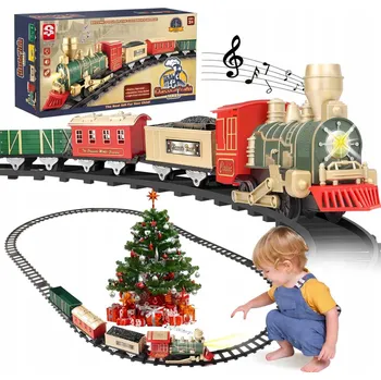 Vláček a vláčkodráha ELEKTRICKÁ VLÁČKODRÁHA pro Děti jako Dárek - Lokomotiva, Vláček, Parní Lokomotiva