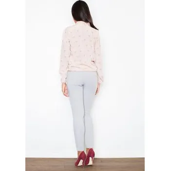 Dámské kalhoty FIGL Dámské kalhoty M328 Šedá Regular Fit S