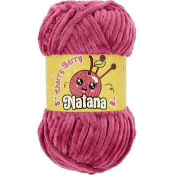 Příze Natana Cherry Berry 022 tmavě fialová růžová