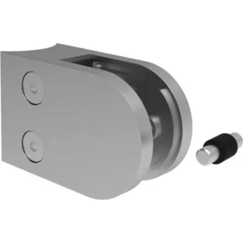 Hahn Steel Držák skla 63x45mm pro sloupek O48,3 mm, model 25 - nerez AISI 316, broušený