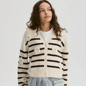 Dívčí svetr Reserved - Kardigan s příměsí viskózy - vícebarevná - 800IE-MLC - 800IE-MLC-146