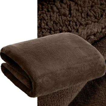 Prostěradlo Deka Eurofirany polyester 70 cm x 160 cm hnědá