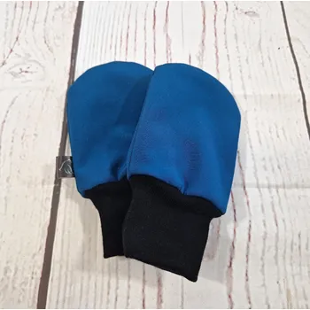 Rukavice Yháček Mini softshellové rukavice bez palce s merinem, Tmavý petrolej Velikost:: S