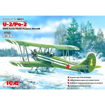 Plastikový model ICM 48251 1:48 U-2 / Po-2 Sovětské letadlo z 2. světové války