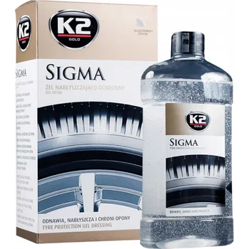 K2 Sigma gel černidlo dressing na pneumatiky a plasty, leští, 500 ml