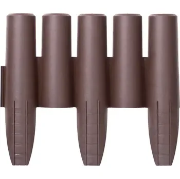 Zahradní obrubník Hnědý plastový zahradní obrubník GC55 - 270 x 24 cm