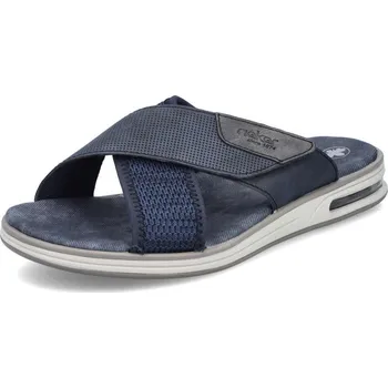 Pánské pantofle Pánské nazouváky RIEKER 29083-14 modrá S5 41