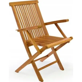 Zahradní židle Greatstore dřevěná hnědá