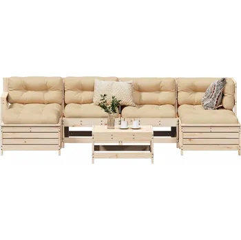 Zahradní lavice zahrada-XL 7dílná zahradní sedací souprava masivní borové dřevo 3250988