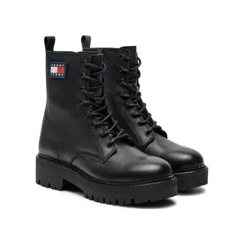 Pánské tenisky Turistická obuv Tommy Jeans Urban EN0EN02628 Černá 38