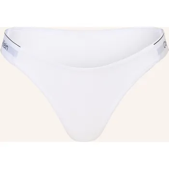 Kalhotky Calvin Klein String Icon Cotton Modal, bílá / světle šedá /...