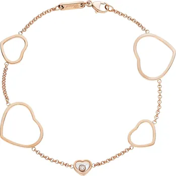 Náramek Zlatý Náramek Chopard Happy Hearts 857482-5001