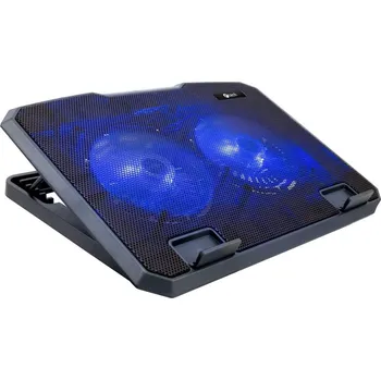 C-TECH chladící podložka pod NTB CLP-140, 15,6", 2x 140mm, 2x USB, modré podsvícení