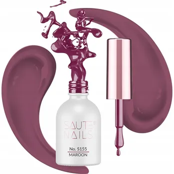 Lak na nehty Saute Nails Hybridní lak na nehty 8 ml S155 Maroon (Vínová)