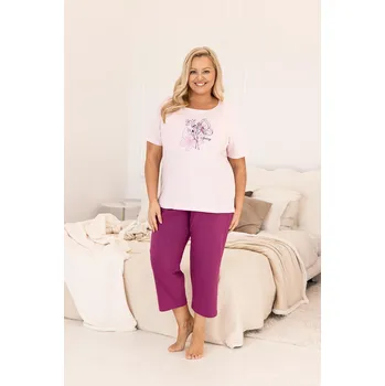 Pánská móda Pyžamo Regina 739 cr/r 2XL W26 dámské Růžová XXL