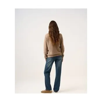 Dámský svetr La Mania Svetr MELLOW Béžová Classic Fit 34_36