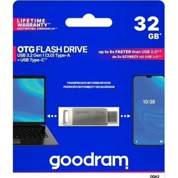 USB flash disk Flash disk Goodram ODA3 32 GB stříbrný