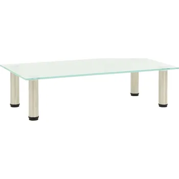 Televizní stolek TV stolek mléčný 60 x 35 x 17 cm tvrzené sklo - 8720286056899