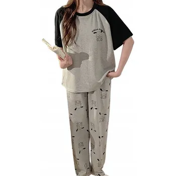 Dámské pyžamo Dámské PYŽAMO pohodlné KOMPLET tričko a kalhoty do nemocnice sanatoria XXL