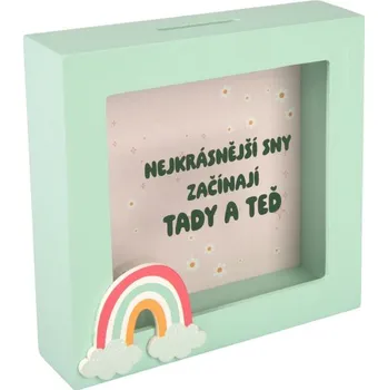 Pokladnička Albi 3D pokladnička v rámečku - Nejkrásnější sny