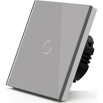 vypínač DOTYKOVÝ SPÍNAČ SVĚTLA 1K, JEDNODUCHÝ SCHODIŠŤOVÝ SKLENĚNÝ KLECOVÝ VYPÍNAČ