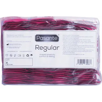 Kondom PREZERVATIVY PASANTE REGULAR KLASICKÉ VELKOOBCHODNÍ BALENÍ 144 KUSŮ