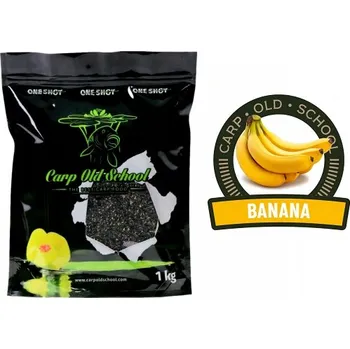 Návnadová surovina CARP OLD SCHOOL MIX KONOPÍ ŘEPKA BANÁN 1KG