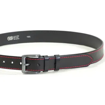Opasek PENNY BELTS Pánský kožený opasek 72 černý Délka: 115 cm