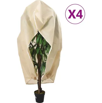Geotextilie Ochranné návleky na rostliny na zip 4 ks 70 g/m² 1 x 1,55 m - 8721012105676