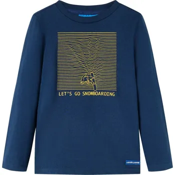 Chlapecké tričko Dětské tričko s dlouhým rukávem námořnicky modré 128 - 8721012026780