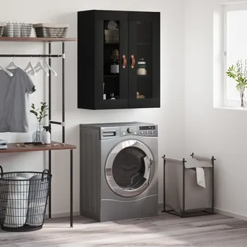 Příborník do zásuvky Nástěnná skříňka černá 69,5 x 34 x 90 cm - 8720845439330