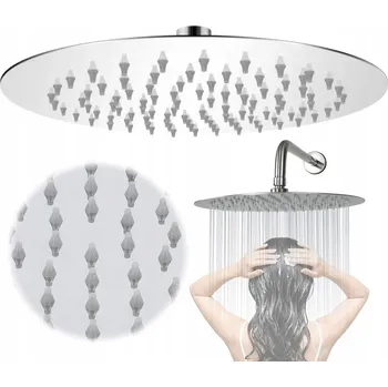 Sprchová hlavice Sprchová hlavice ocelová tenká kulatá 25 cm chromová slim