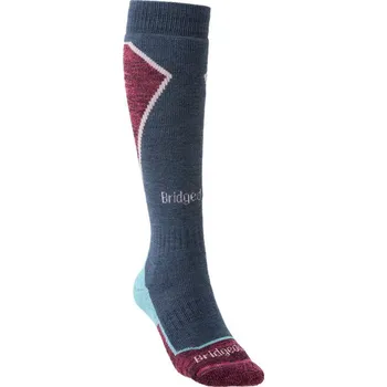 Dámské ponožky Dámské ponožky Bridgedale Ski Midweight+ dark blue/light blue/230 S (3-4,5 UK)
