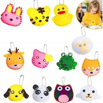 kreativní sada Sada na šití Vicloon, 12 filcových nášivek pro děti od 3 let