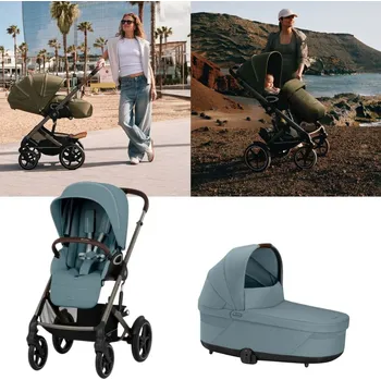 Kočárek CYBEX Talos S Lux Kočárek od narození Taupe Stormy Blue
