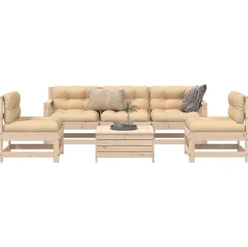 Zahradní lavice zahrada-XL 6dílná zahradní sedací souprava masivní borovice 3250748