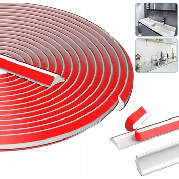 Lepicí páska OBRUBKOVÁ LIŠTA Flexibilní Rohová 12x9MM 500cm BÍLÁ Kuchyňská