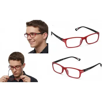 Brýle na čtení Pánské a dámské brýle na čtení dioptrické plusové Montana s pouzdro +3.50