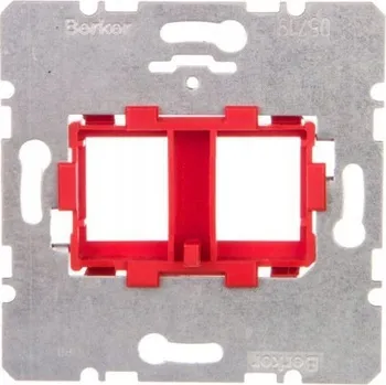 Elektrická zásuvka Dvojitý Rámeček Hager červený