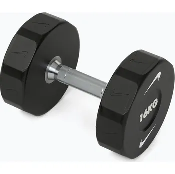 Chromovaná činka Nike Strength Pro Urethane Dumbbell 16 kg black/white