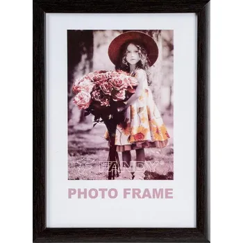 Rám na obraz FANDY Plastový rámeček Notte 15x21 4 tmavě hnědý