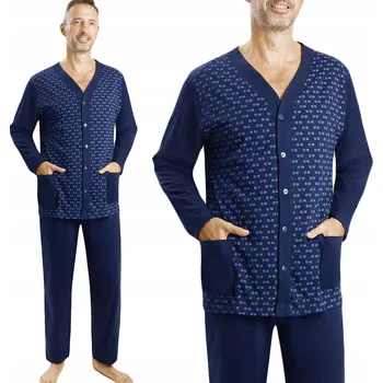 Pánské pyžamo Gucio pánské pyžamo PM07 s dlouhým rukávem, velikost 3XL