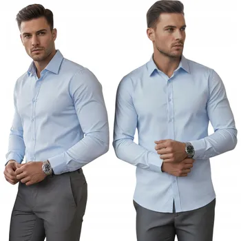 Pánská košile DStreet pánská košile DX2614 slim fit s dlouhým rukávem bavlna velikost M