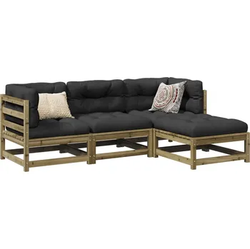 Zahradní lavice zahrada-XL 4dílná zahradní sedací souprava impregnovaná borovice 3299380