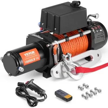 Elektrický naviják 4535,9 kg, syntetické lano, vodotěsné dálkové ovládání